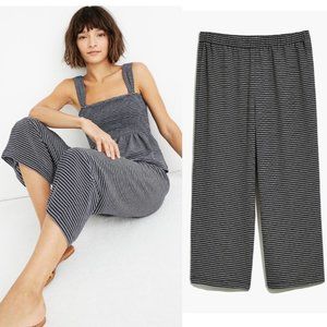 Madewell Navy and White Striped Pants